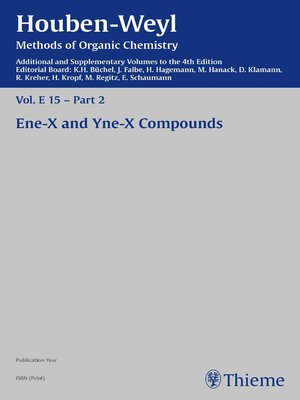 cover image of Houben-Weyl Methods of Organic Chemistry Volume E 15/2 Supplement